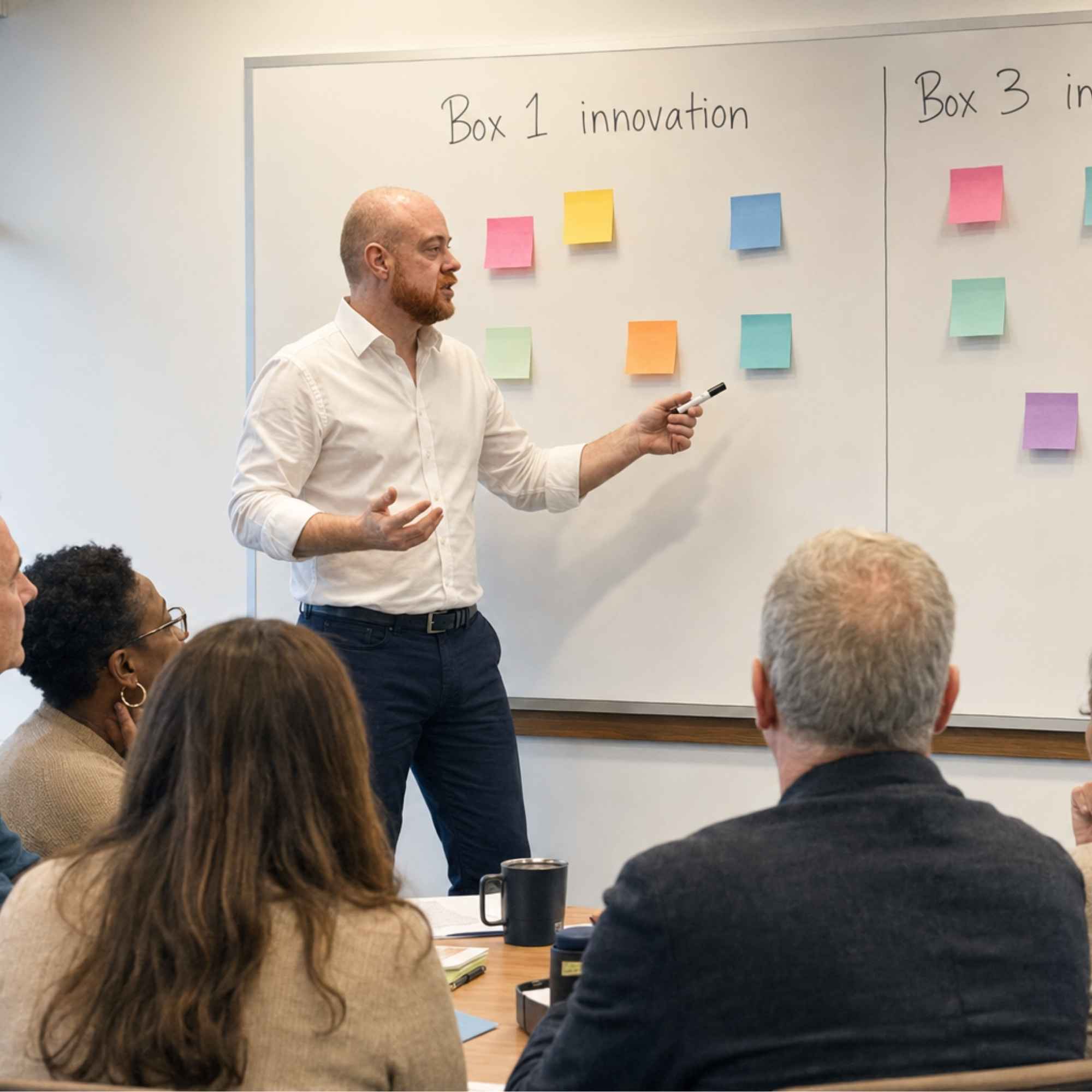 Dan Fitzpatrick leading a workshop with educators